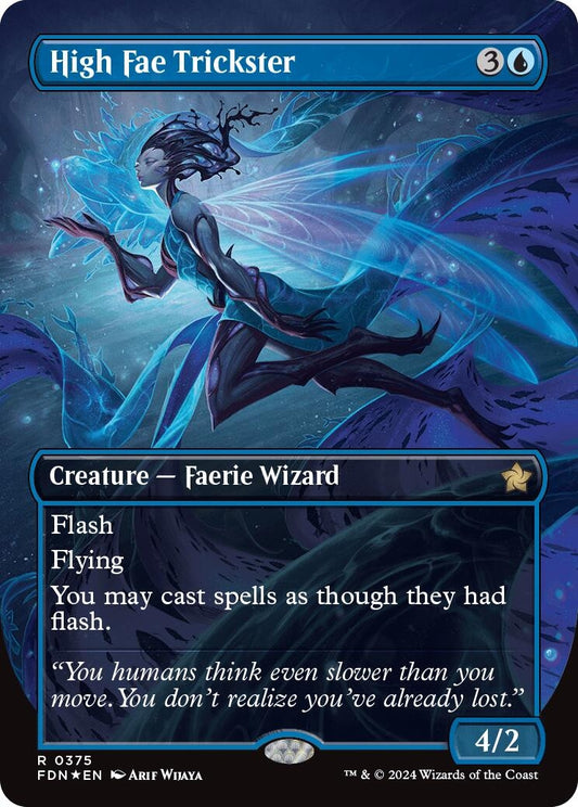 Image for High Fae Trickster (Borderless) (Mana Foil) (375) - Magic: The Gathering