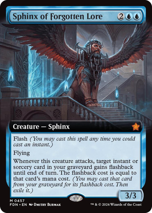 Image for Sphinx of Forgotten Lore (Extended Art) (457) - Magic: The Gathering