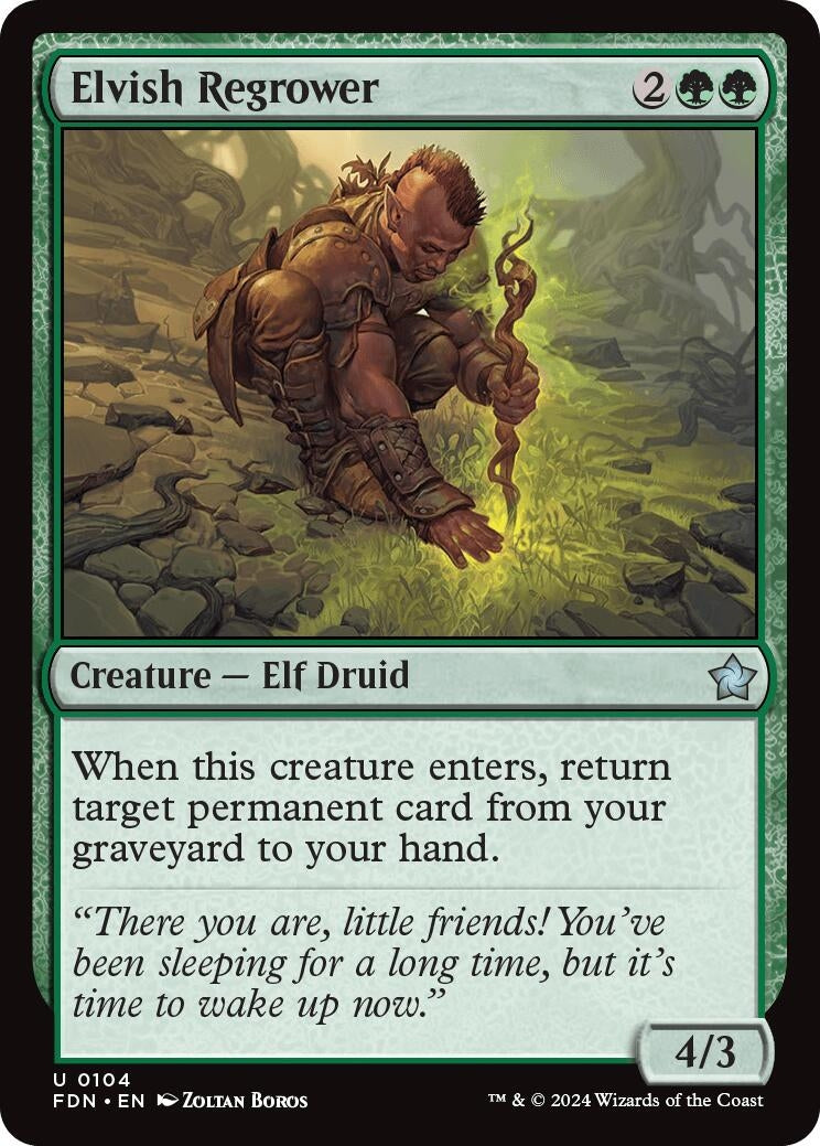Image for Elvish Regrower (104) - Magic: The Gathering