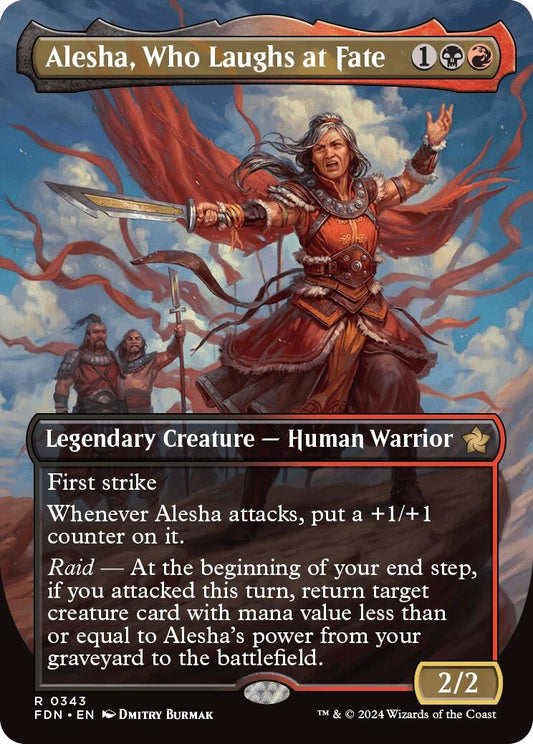 Image for Alesha, Who Laughs at Fate (Borderless) (343) - Magic: The Gathering