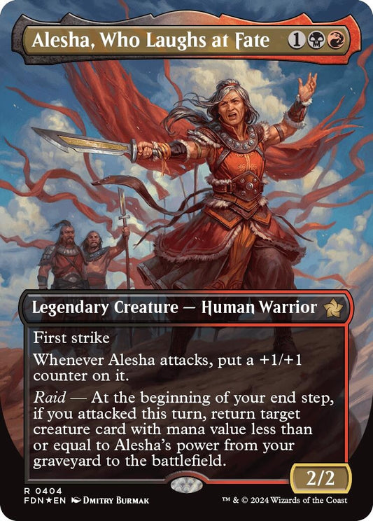 Image for Alesha, Who Laughs at Fate (Borderless) (Mana Foil) (404) - Magic: The Gathering