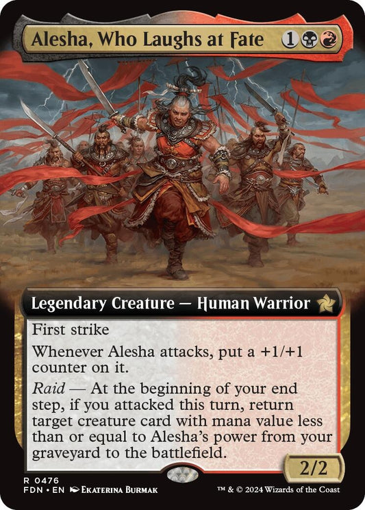 Image for Alesha, Who Laughs at Fate (Extended Art) (476) - Magic: The Gathering