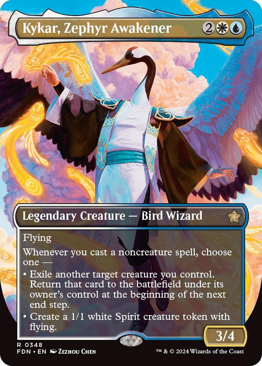Image for Kykar, Zephyr Awakener (Borderless) (348) - Magic: The Gathering