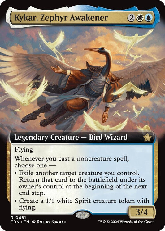 Image for Kykar, Zephyr Awakener (Extended Art) (481) - Magic: The Gathering