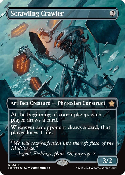 Image for Scrawling Crawler (Borderless) (Mana Foil) (415) - Magic: The Gathering
