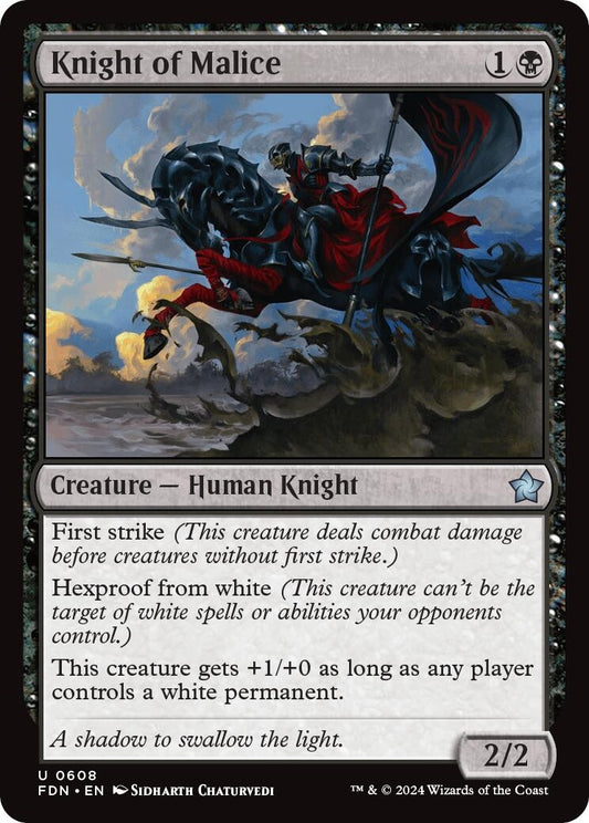 Image for Knight of Malice (608) - Magic: The Gathering