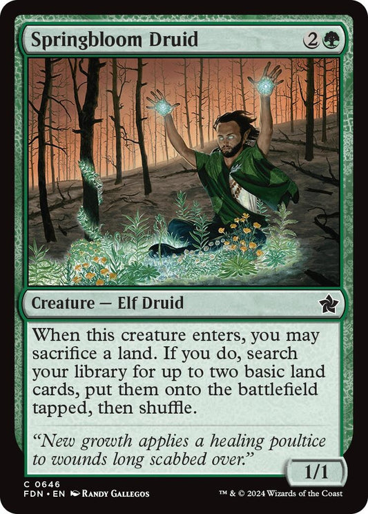 Image for Springbloom Druid (646) - Magic: The Gathering