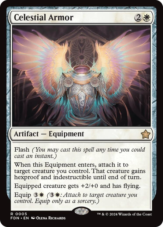Image for Celestial Armor (5) - Magic: The Gathering