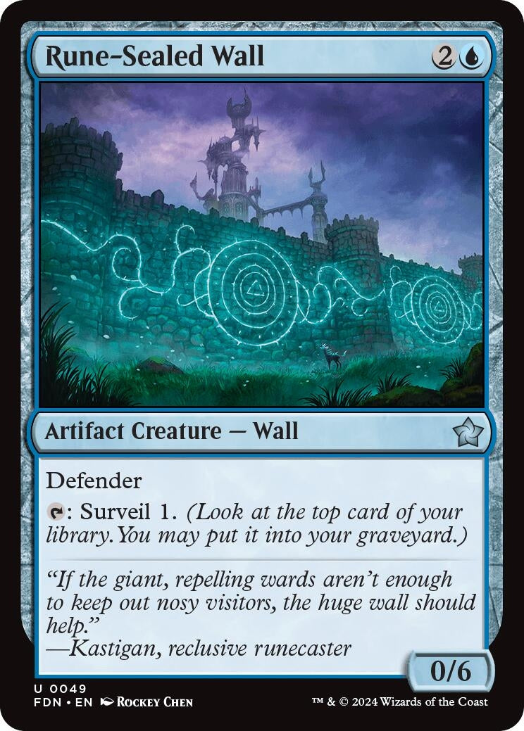 Image for Rune-Sealed Wall (49) - Magic: The Gathering