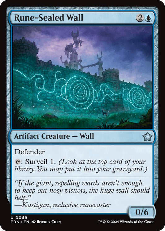 Image for Rune-Sealed Wall (49) - Magic: The Gathering