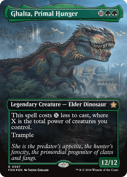 Image for Ghalta, Primal Hunger (Borderless) (Mana Foil) (397) - Magic: The Gathering