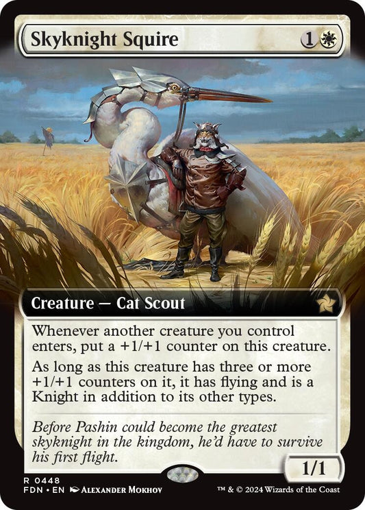 Image for Skyknight Squire (Extended Art) (448) - Magic: The Gathering