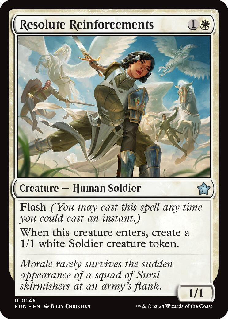 Image for Resolute Reinforcements (145) - Magic: The Gathering