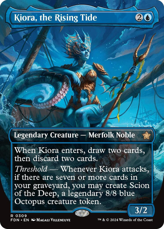 Image for Kiora, the Rising Tide (Borderless) (309) - Magic: The Gathering