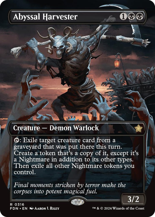 Image for Abyssal Harvester (Borderless) (316) - Magic: The Gathering