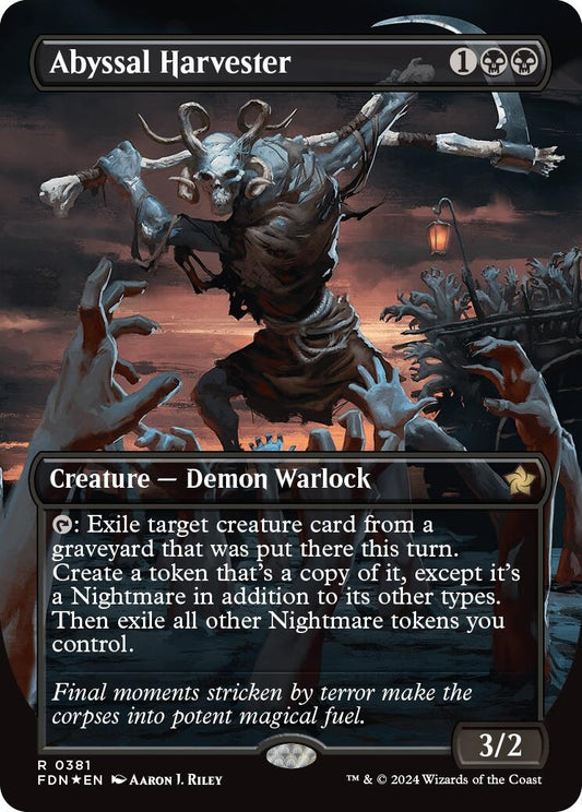 Image for Abyssal Harvester (Borderless) (Mana Foil) (381) - Magic: The Gathering