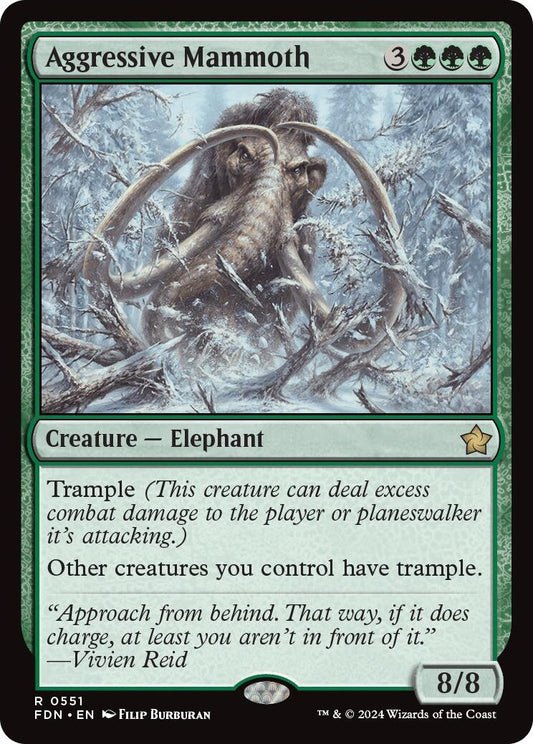 Image for Aggressive Mammoth (551) - Magic: The Gathering