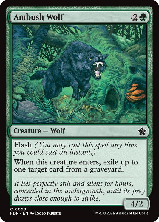 Image for Ambush Wolf (98) - Magic: The Gathering