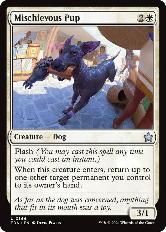 Image for Mischievous Pup (144) - Magic: The Gathering