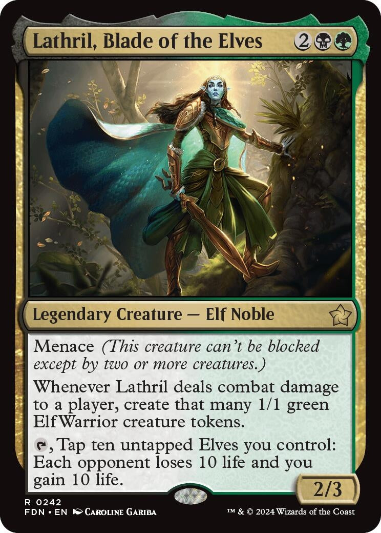 Image for Lathril, Blade of the Elves (242) - Magic: The Gathering