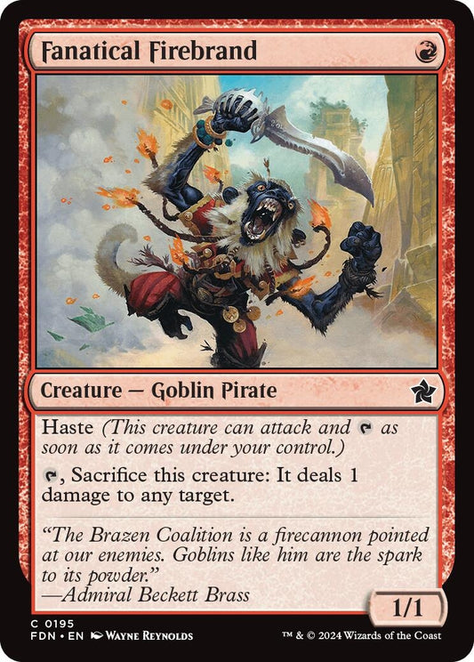 Image for Fanatical Firebrand (195) - Magic: The Gathering