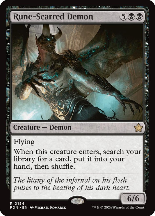 Image for Rune-Scarred Demon (184) - Magic: The Gathering
