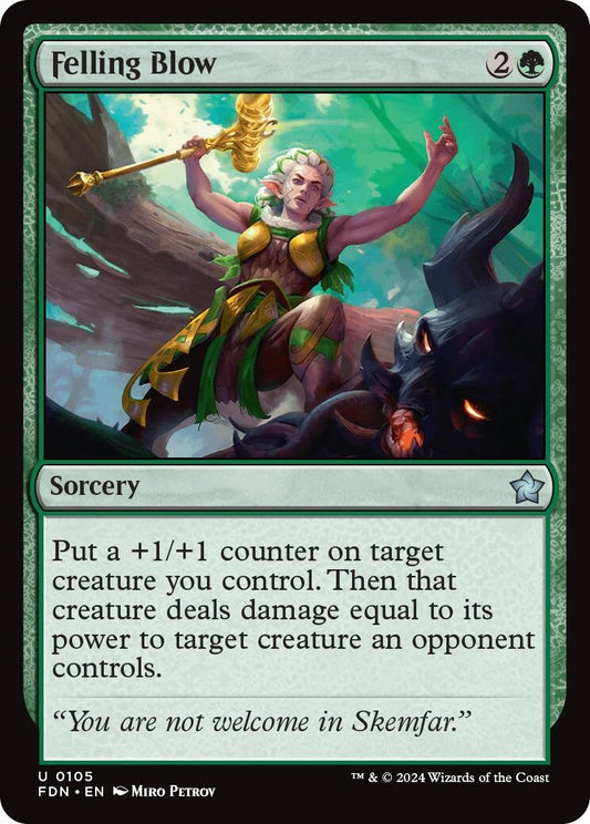 Image for Felling Blow (105) - Magic: The Gathering