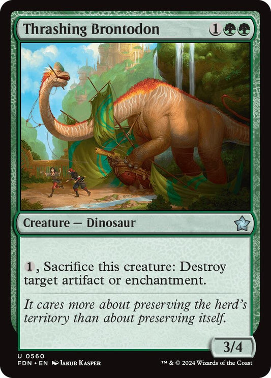 Image for Thrashing Brontodon (560) - Magic: The Gathering