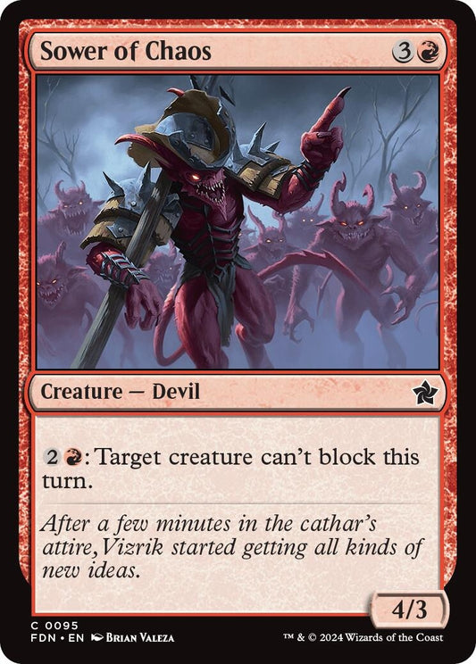 Image for Sower of Chaos (95) - Magic: The Gathering