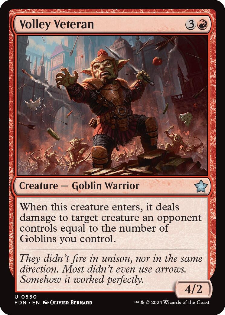Image for Volley Veteran (550) - Magic: The Gathering