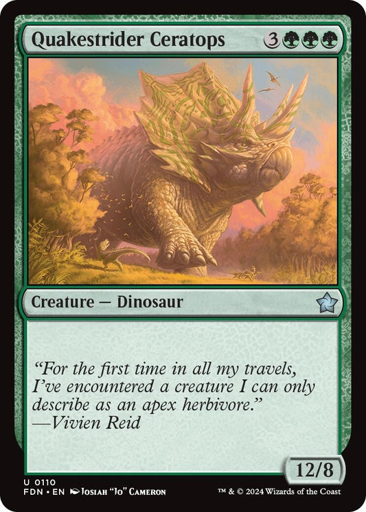 Image for Quakestrider Ceratops (110) - Magic: The Gathering