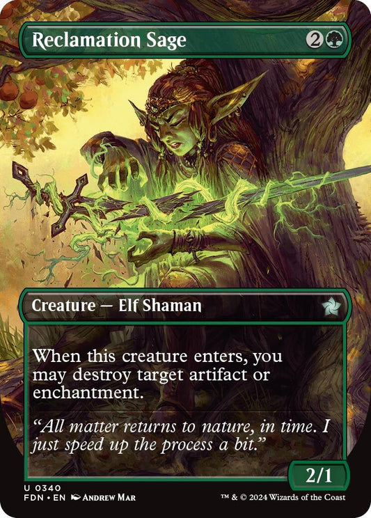 Image for Reclamation Sage (Borderless) (340) - Magic: The Gathering