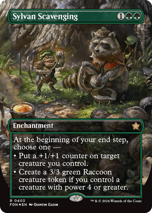 Image for Sylvan Scavenging (Borderless) (Mana Foil) (403) - Magic: The Gathering