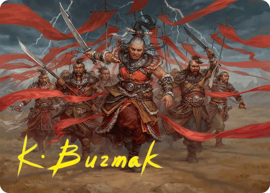 Image for Alesha, Who Laughs at Fate Art Card (14/54) (Gold-Stamped Signature) (14) - Magic: The Gathering