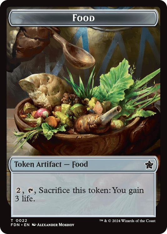 Image for Food // Treasure Double-Sided Token (22 // 23) - Magic: The Gathering