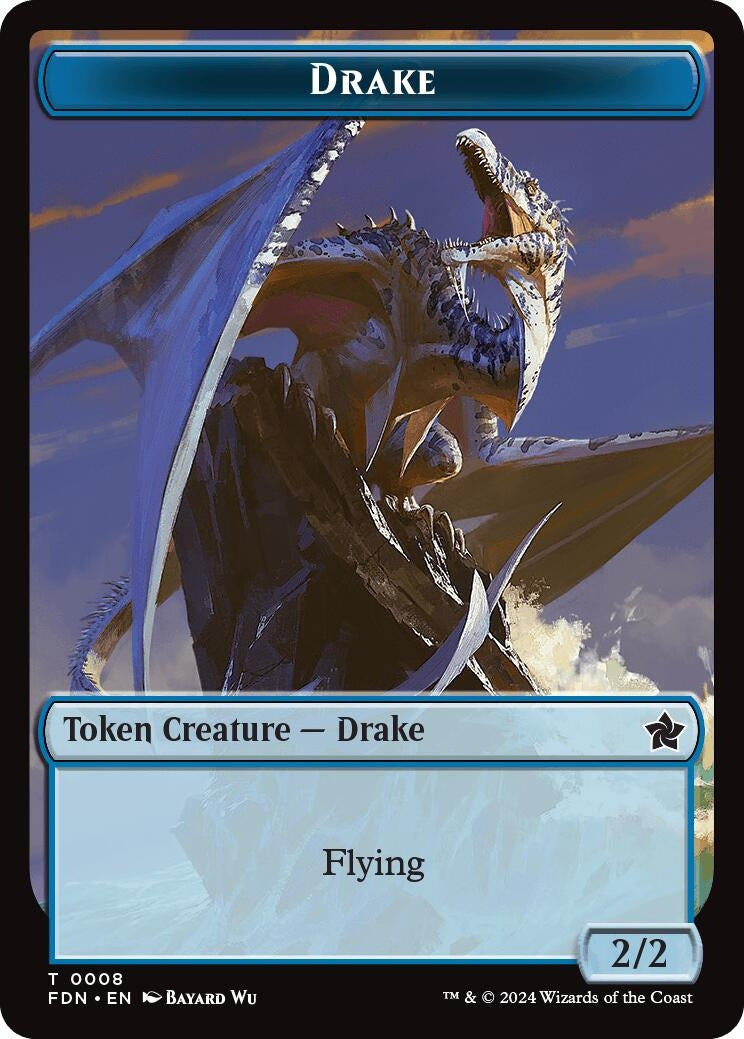 Image for Drake // Goblin Doubled-Sided Token (8 // 18) - Magic: The Gathering
