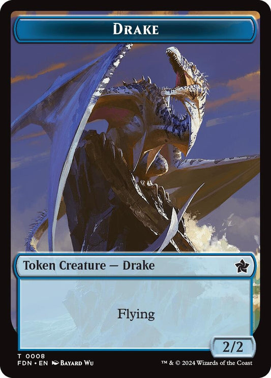 Image for Drake // Goblin Doubled-Sided Token (8 // 18) - Magic: The Gathering