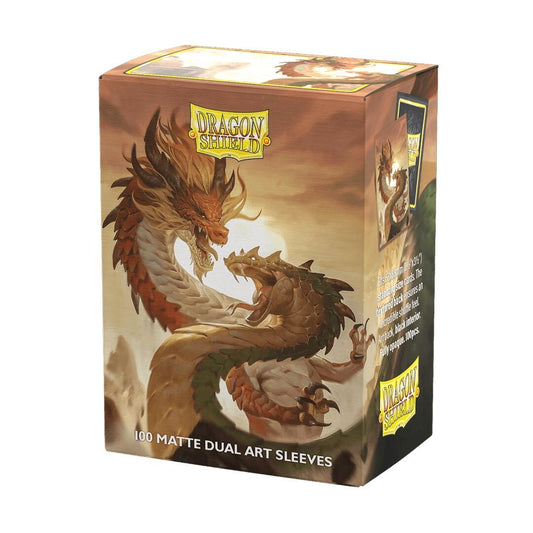 Image for Dragon Shield Dual Matte: Standard Art Sleeves - Wood Snake 2025 (100-Pack) - Card Sleeves