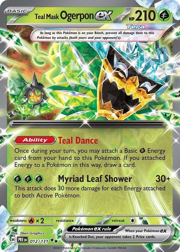 Image for Teal Mask Ogerpon ex (012/131) - Pokemon