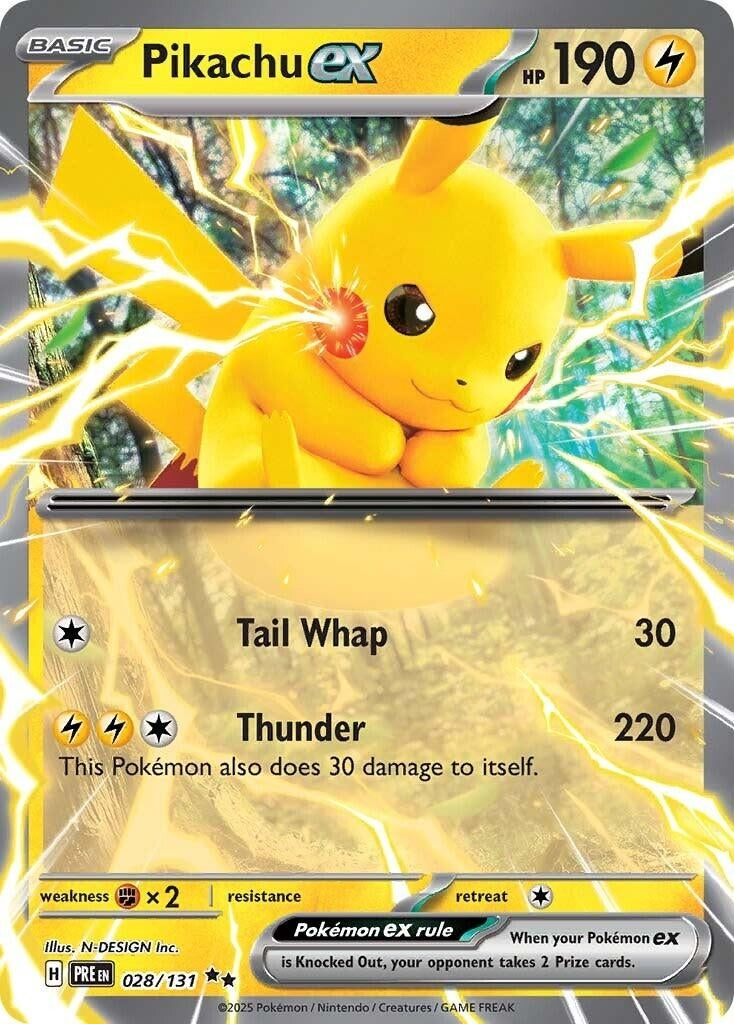 Image for Pikachu ex (028/131) - Pokemon