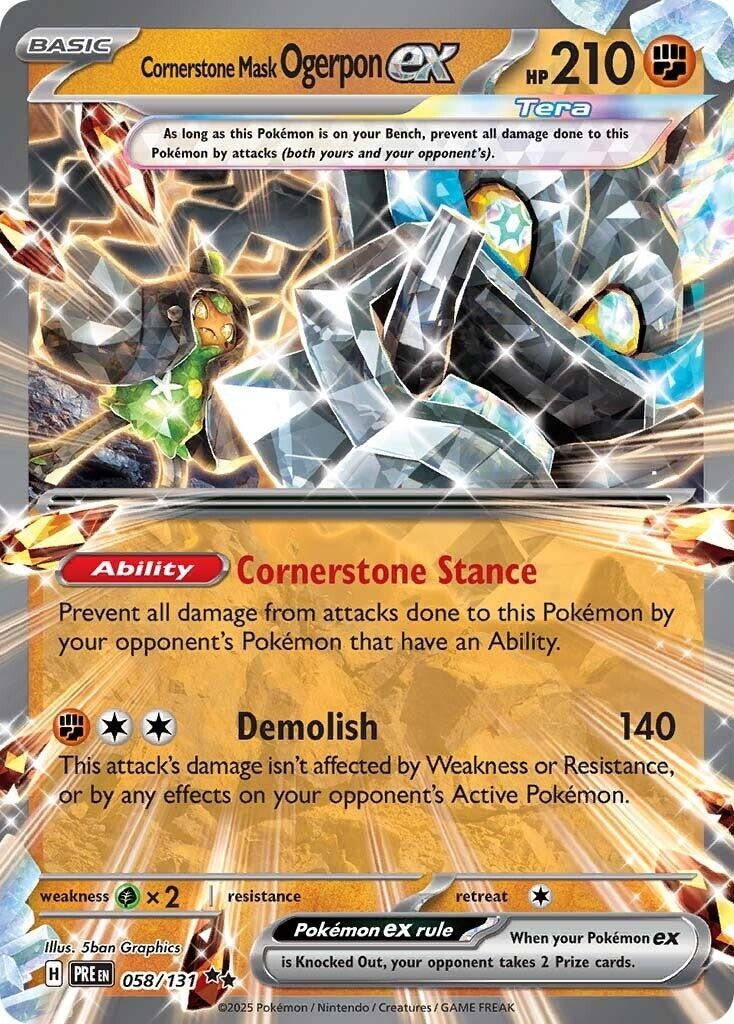 Image for Cornerstone Mask Ogerpon ex (058/131) - Pokemon