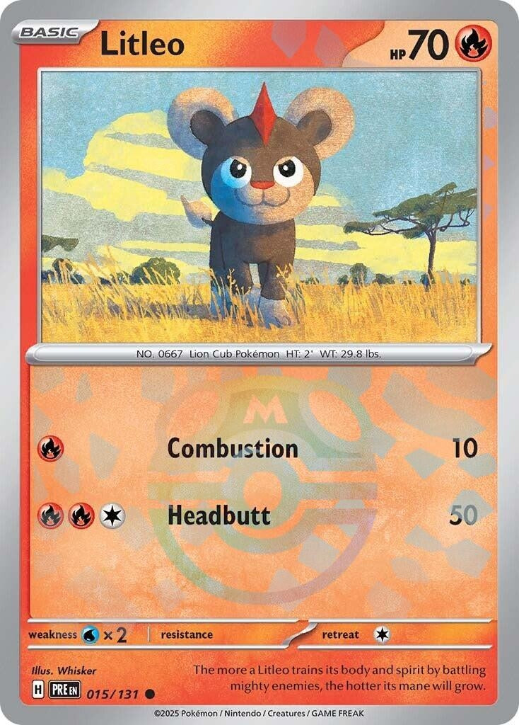 Image for Litleo (Master Ball Pattern) (015/131) - Pokemon