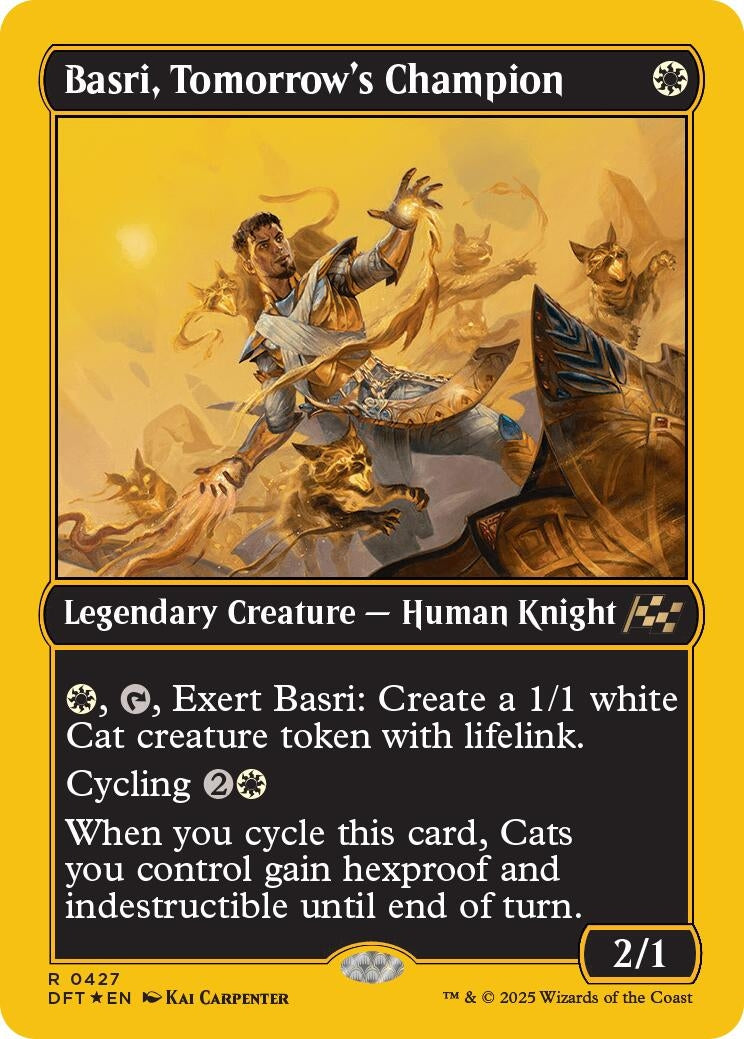 Image for Basri, Tomorrow's Champion (First-Place Foil) (427) - Magic: The Gathering