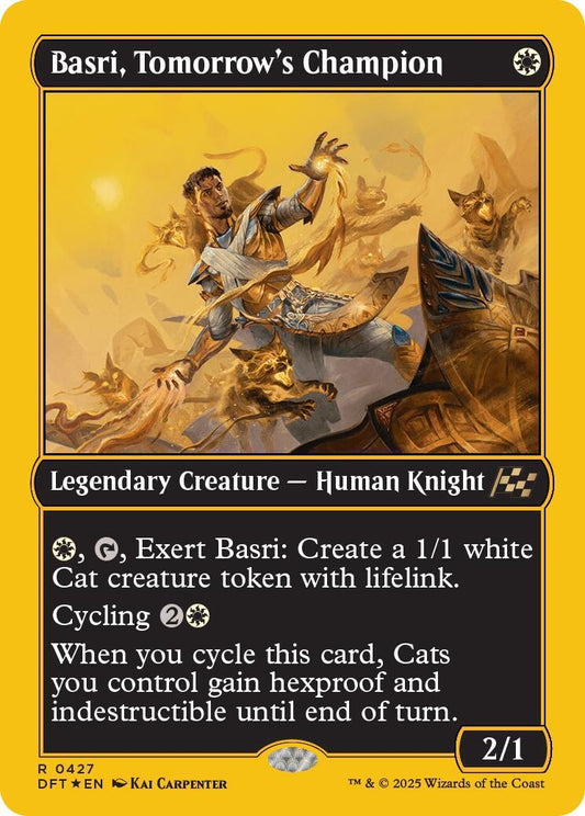 Image for Basri, Tomorrow's Champion (First-Place Foil) (427) - Magic: The Gathering