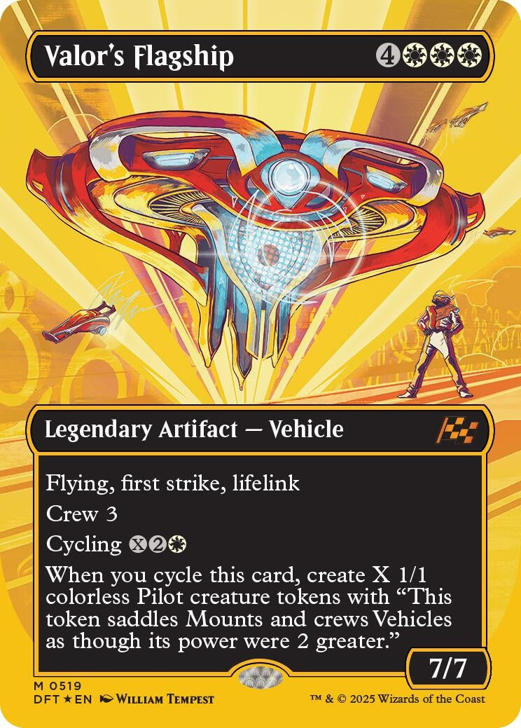 Image for Valor's Flagship (Borderless) (First-Place Foil) (519) [DFT]