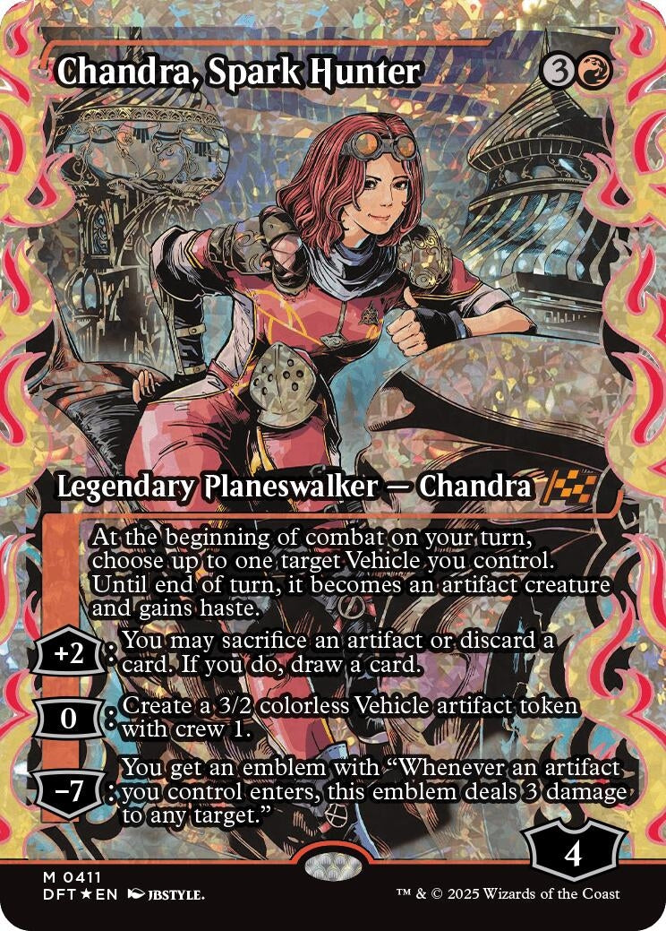 Image for Chandra, Spark Hunter (Showcase) (Fracture Foil) (411) [DFT]