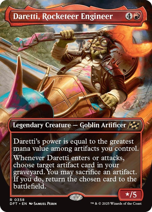 Image for Daretti, Rocketeer Engineer (Borderless) (358) - Magic: The Gathering