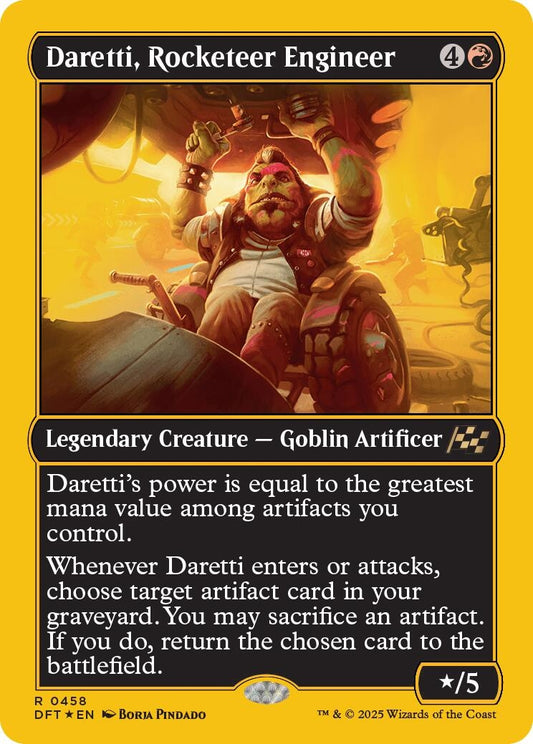 Image for Daretti, Rocketeer Engineer (First-Place Foil) (458) - Magic: The Gathering
