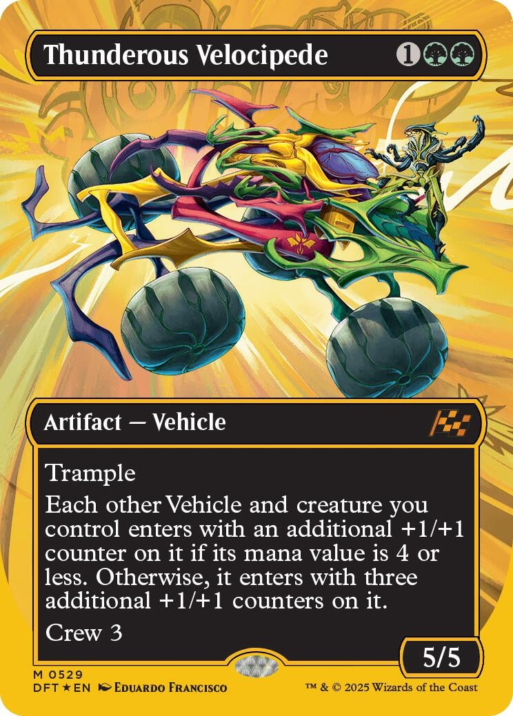 Image for Thunderous Velocipede (Borderless) (First-Place Foil) (529) [DFT]