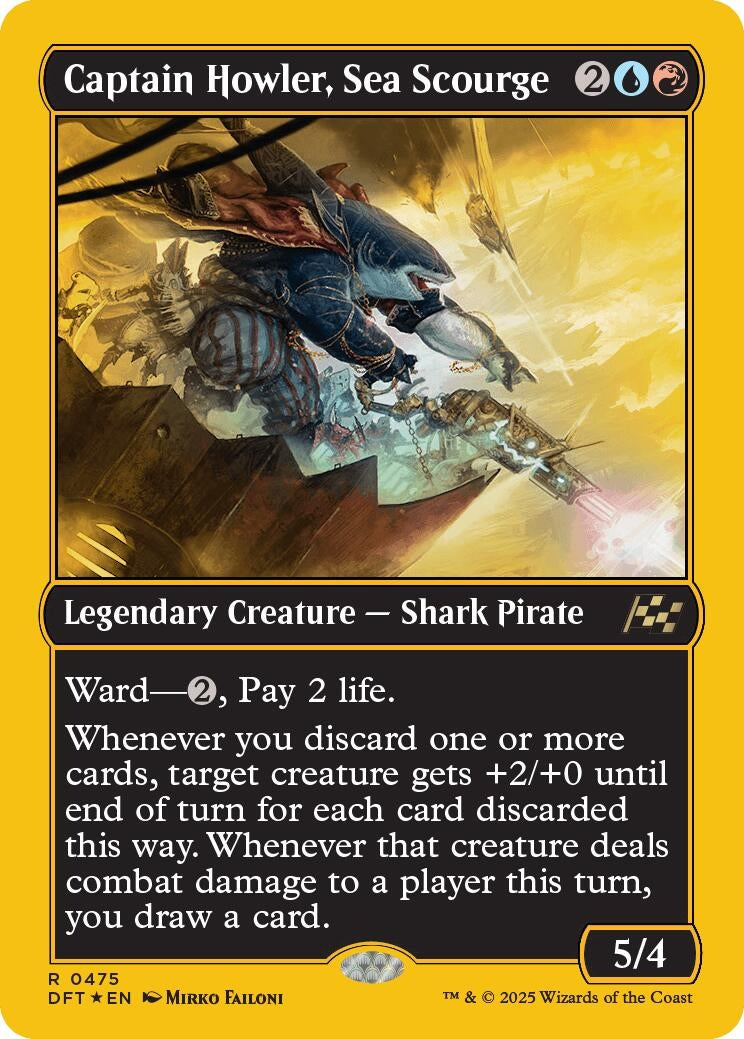 Image for Captain Howler, Sea Scourge (First-Place Foil) (475) [DFT]